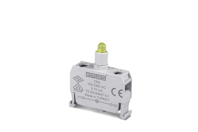 Yedek LED'li 100-230V AC Sarı Sinyal Blok Kumanda Kutusu için (C Serisi)